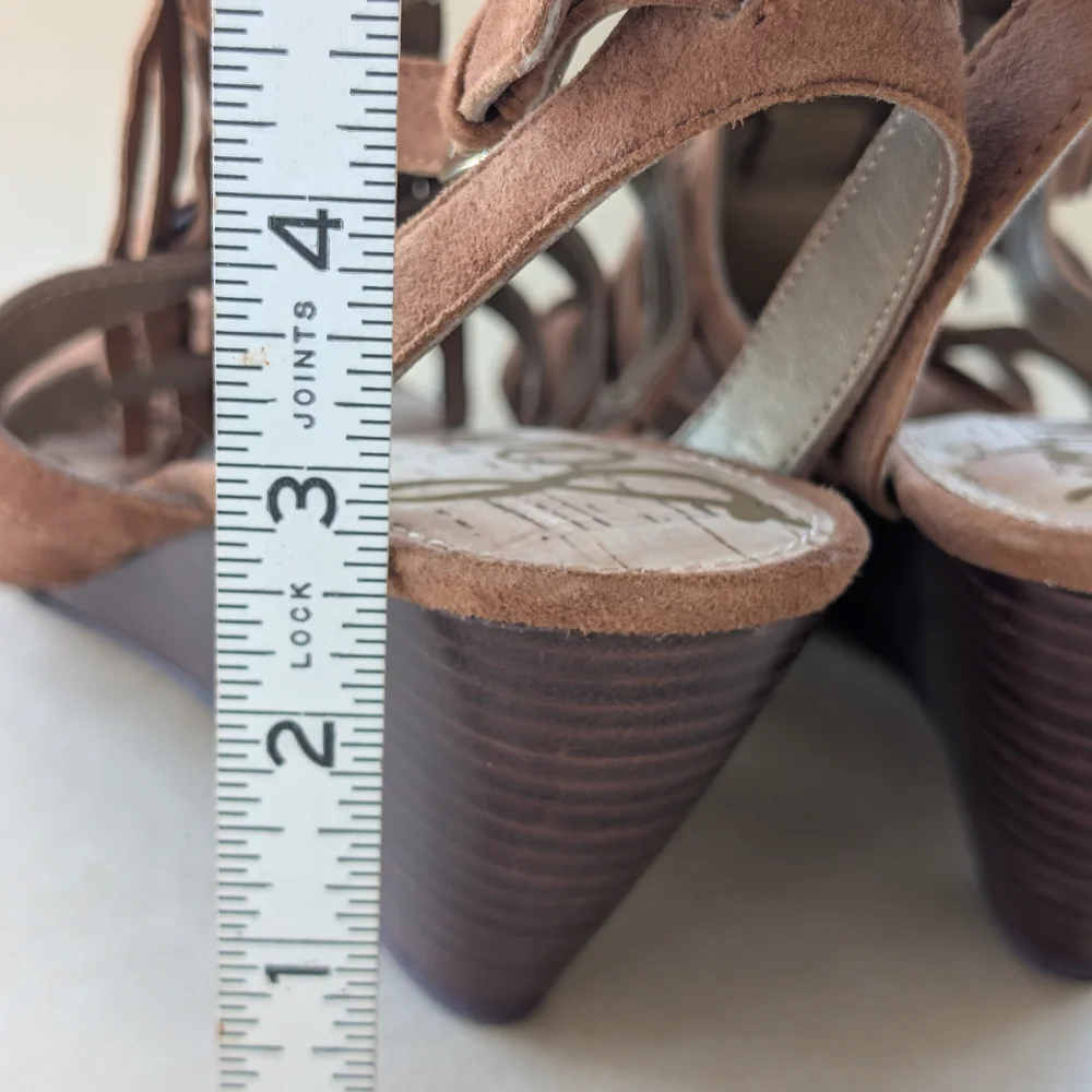 NWOT Sam Edelman Tan Fringe Sandals 8.5 - Picture 5 of 7